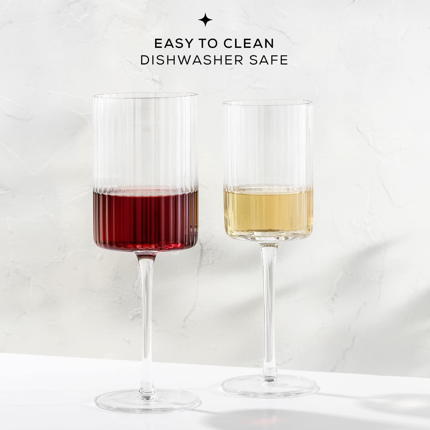 The Best Glass Set for Hosting: JoyJolt 20 Piece Elle Fluted Glassware 2 joy jolt glass set