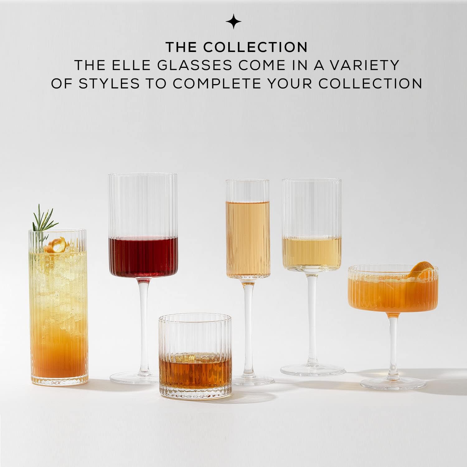 The Best Glass Set for Hosting: JoyJolt 20 Piece Elle Fluted Glassware 1 joy jolt glass set
