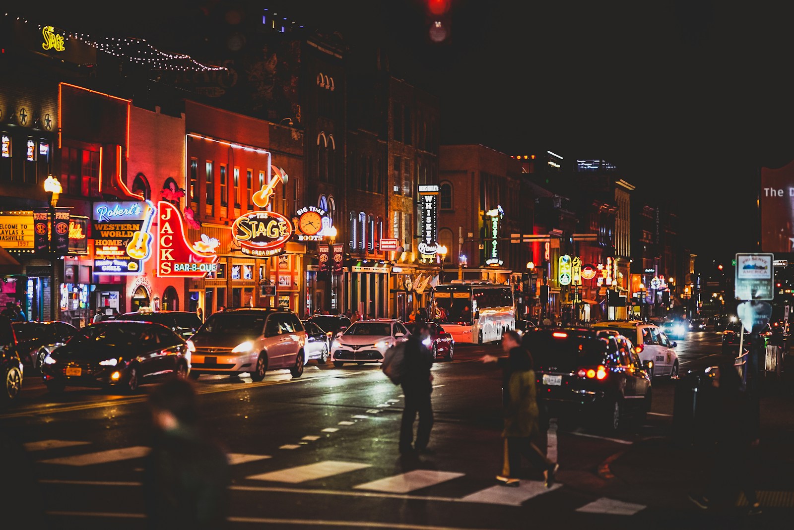 5 Things About Nashville You Need To Know Before You Visit 1 people walking on sidewalk during night time