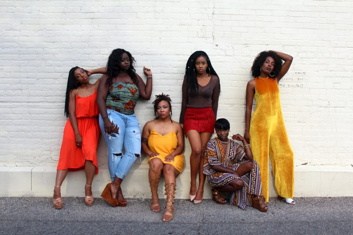The 5 Ultimate Brunch Styles You Need to Know six women leaning on white wall
